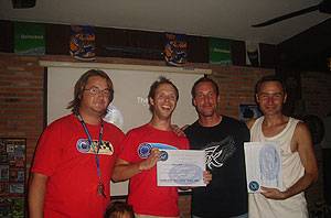 underwater video trainees - koh tao